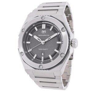 FX03486B NWT Technomarine Fashion Men's Quartz Plastic and Stainless Steel Authe
